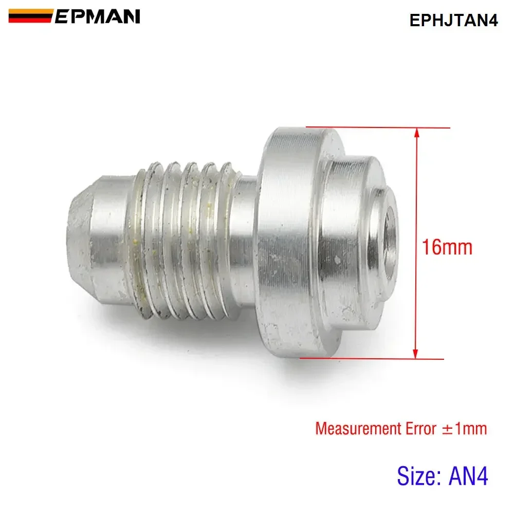 EPMAN 10PCS AN4 Aluminum Male Weld Bung -4AN Thread Weldable Fuel Tank For Swirl pots, Surge tanks, Radiators Fitting EPHJTAN4