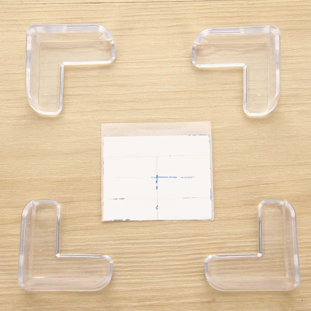 

24Pcs Transparent Table Corner Cushions Safety Protectors Anti-Collision Guards for Desktop Furniture Desktop Protector Corner