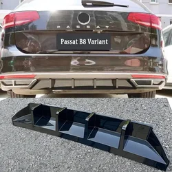 For VW Passat B8 Variant 2015-2019 Standard Car Rear Bumper Diffuser Splitter Spoiler Rear Bumper Lip Diffuser Body Kit Tuning