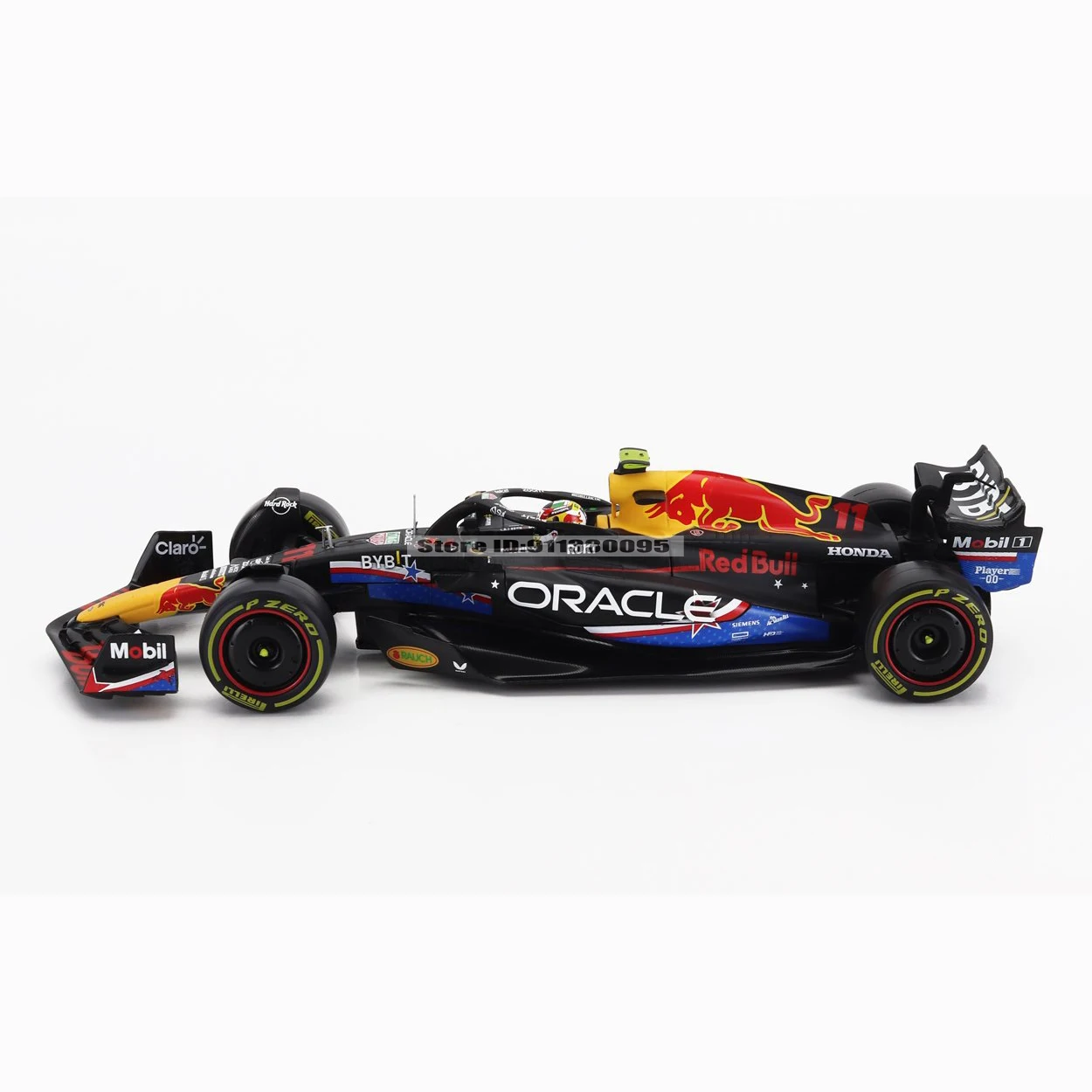 Bburago 1:24 F1 2023 Red Bull RB19 Amerikanische Rennstrecke # 1. Vestappan # 11 Perez Legierungs-Automodelle, Dekorationsstücke, Sammlerstücke, Spielzeug – Detail 6