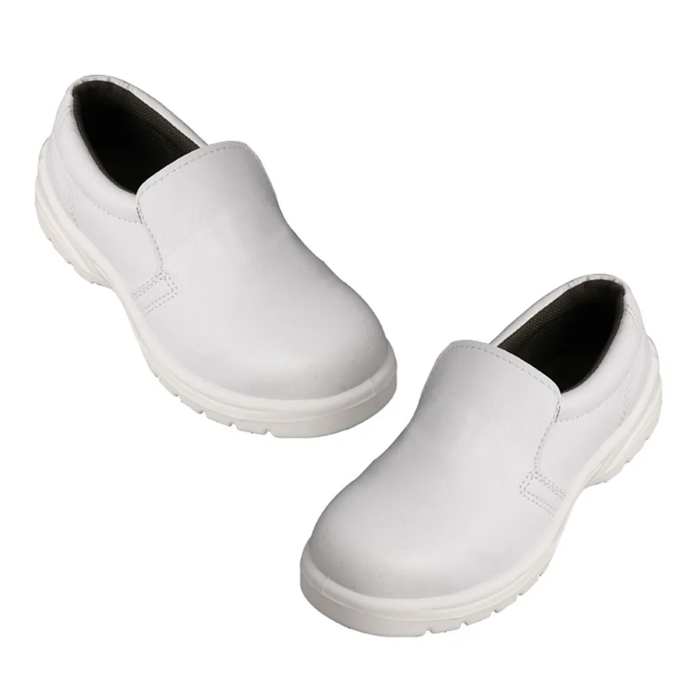 

1Pair Dustproof Safety Shoes Breathable Workshop Low Heel White Lightweight Comfortable Workplace Footwear Safety Shoes