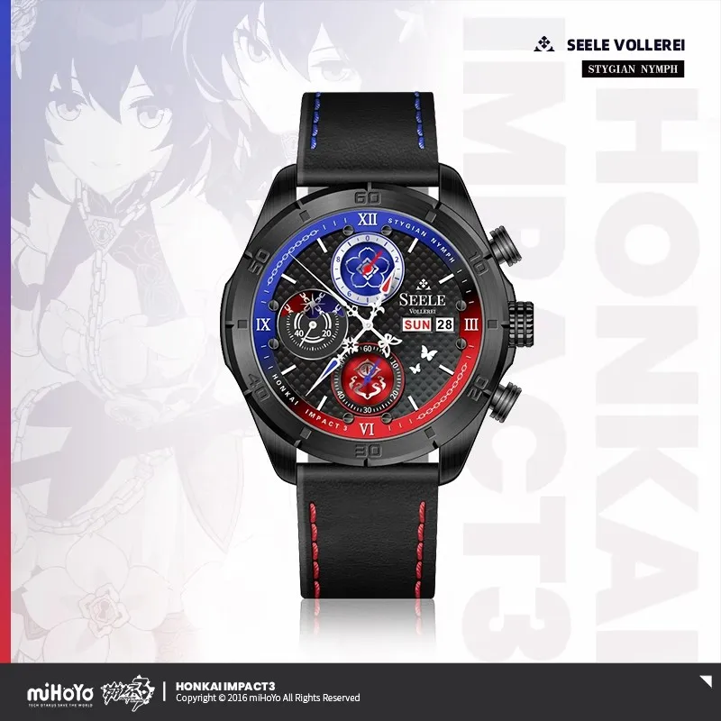 

Official Honkai Impact 3rd Hill Pishi Twins Customized Quartz Watch miHoYo Anime Peripherals Gift