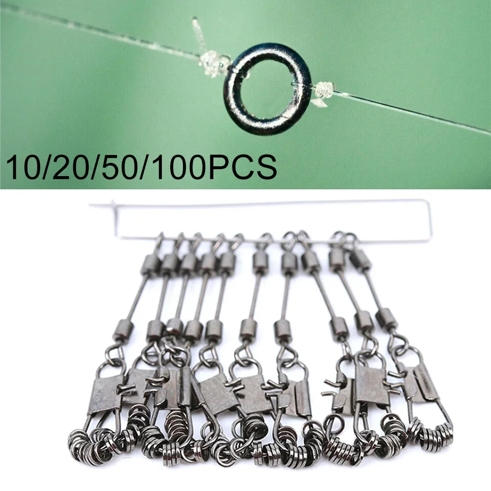 10/20/50pcs 2mm Fly Fishing O-ring Strong Ring Seamless Anti-Glare Anti-Rust Strong Leader Tippet Rings Steel Pesca Iscas