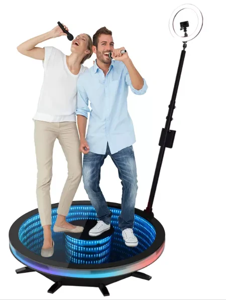 Spin 360 Photo Booth Machine Tempered Glass Ipad Plataforma Photoboot Cabina De Foto 360 Booth Photobooth 360 Camera Photo Booth