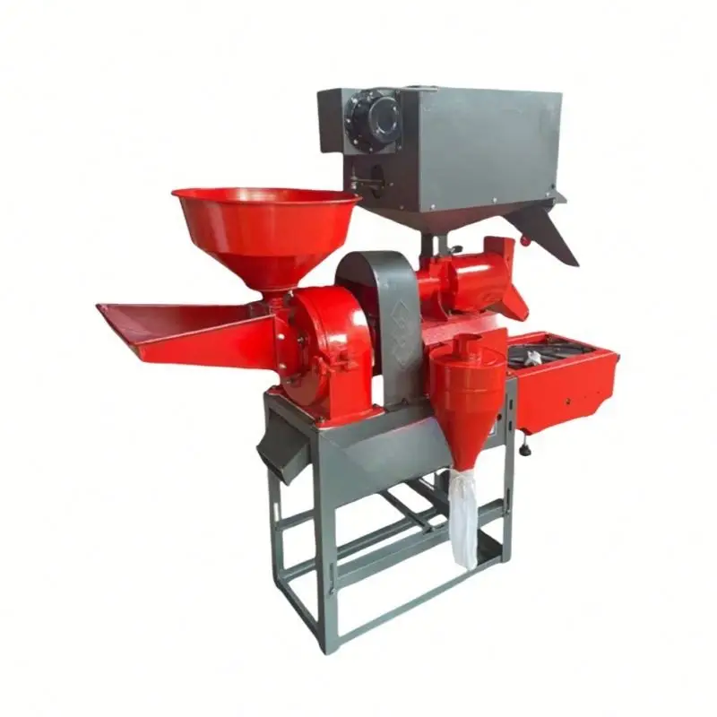 Customized 2.2KW Mini Paddy Rice Mill with Stone Separator, Home Farm Use Automatic Rice Corn Separating Milling Machine