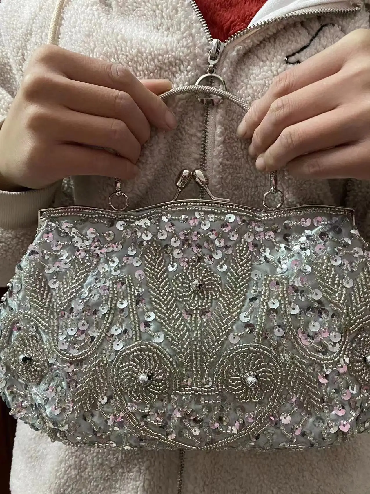 Beaded Embroidery Evening Dinner Bag Perfect Match Retro Bride Bridesmaid Bag 8569 Party Gathering Bolsos Lujosos Marcas Famosas