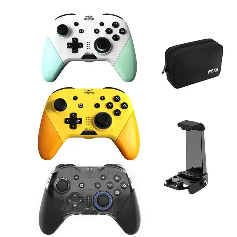 To MOBAPAD Wireless Bluetooth Gamepad Pro Controller One Key Wake-Up Joystick Six-axis Turbo NFC Game Control For Nintend Switch