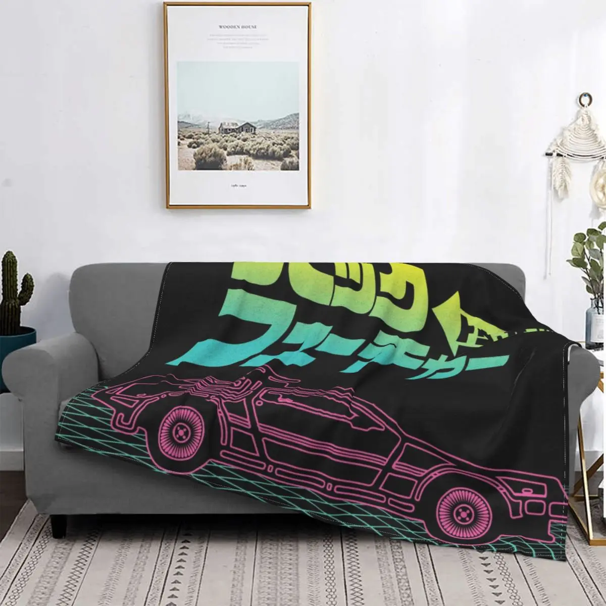 BTTF DeLorean Blanket DMC Automobile Fleece Flannel Summer Multifunction Ultra-Soft Throw Blankets For Sofa Bedspread