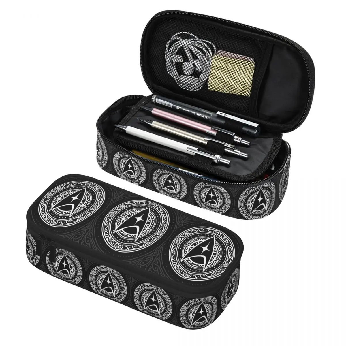 Star Treks Science Fiction TV Series Pencil Case Pencil Pouch Storage Stationery Supplies Big Capacity Pen Box Pencil Bag