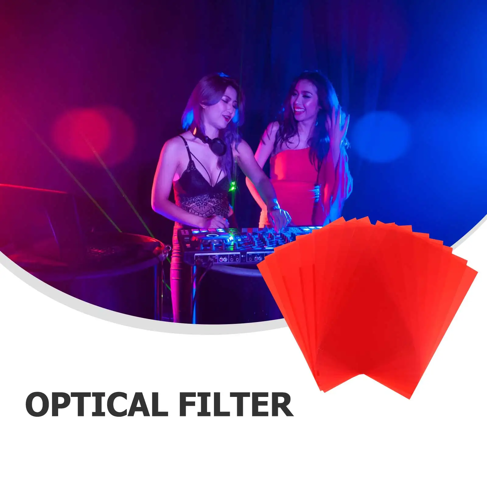 

10pcs Filter Transparent Correction Film Sheets For Photography Video Light Color Mixing Transmission Filters