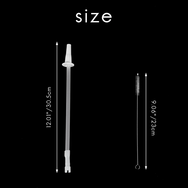 Bouteille d'eau avec pailles ajustables et réutilisables, ensemble de 3 pailles pour pot de 1000Ml/2000Ml