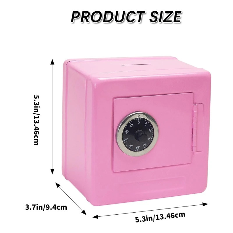 Metalen geldmuntreservedoos met toegang voor kinderen Geldbeheer Leren verjaardagscadeau 15UB