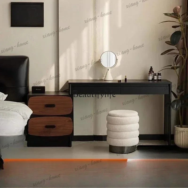 JJ Modern simple solid wood dresser chest cabinet integrated light luxury makeup table