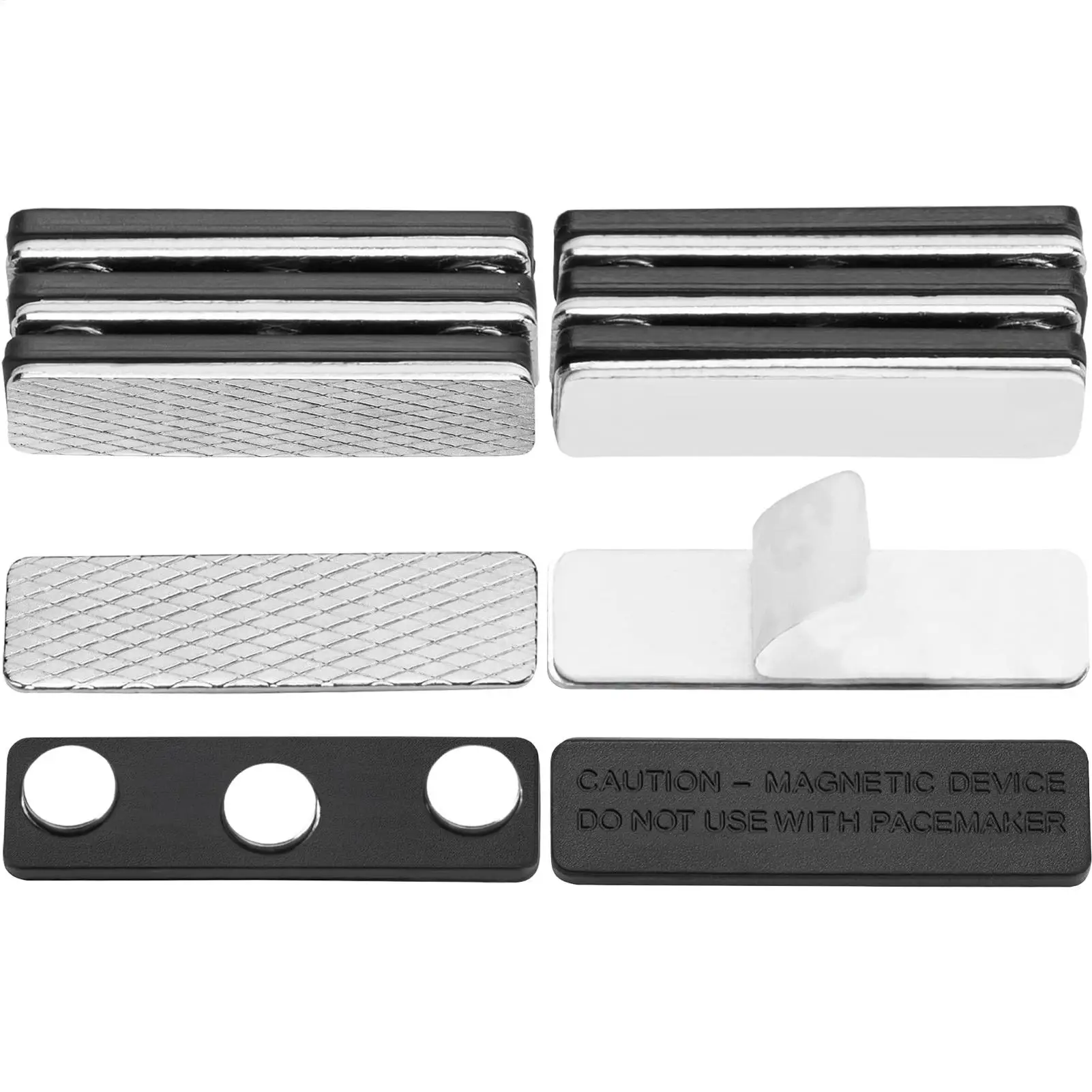 Magnetic Name Badge Reusable Magnetic Neodymium Iron Boron Nameplate Tag For Clothing Uniform Employee Exhibition