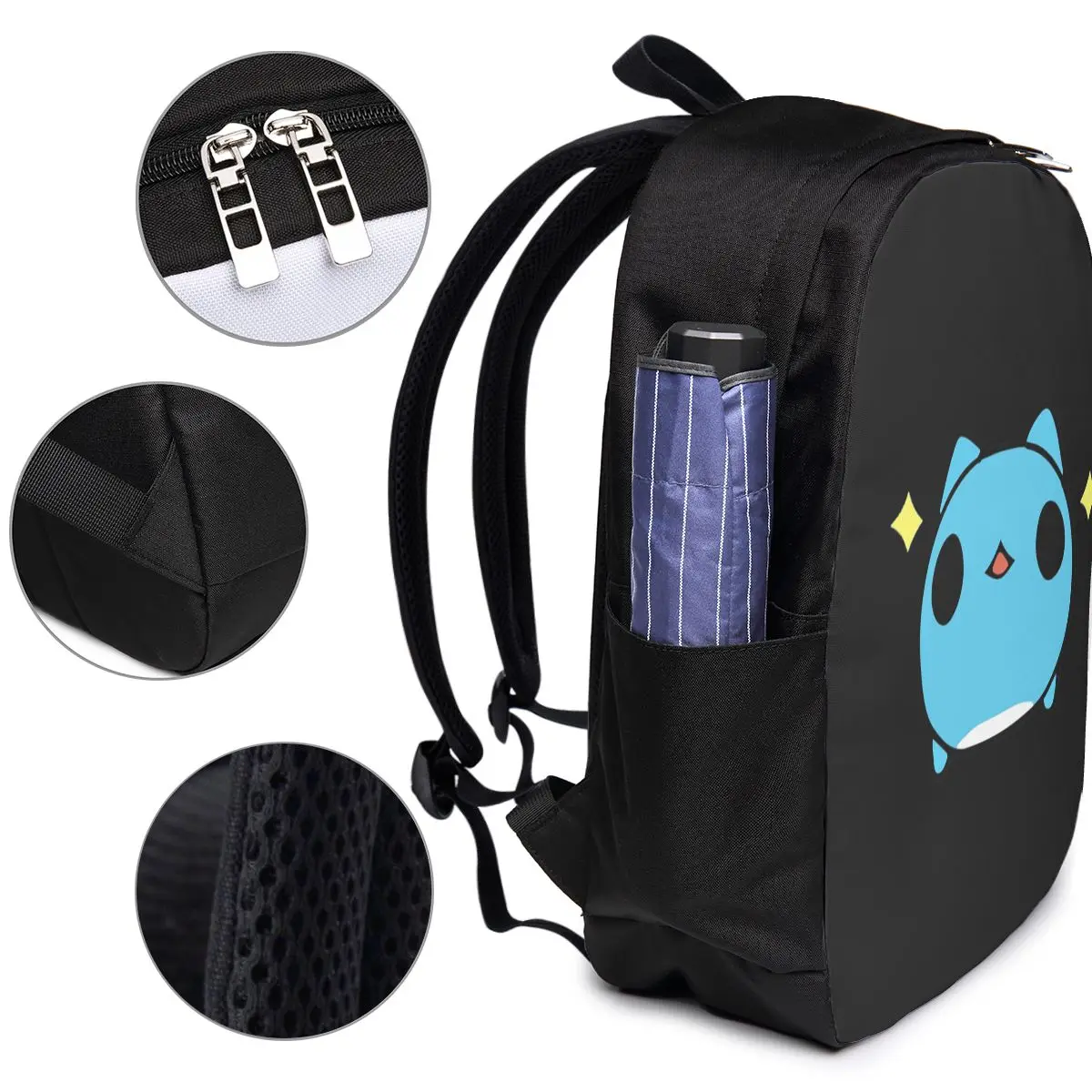 Comic Cat Bugcat Capoo Bug Cat Backpack Travel Notebook Bag ComputerCollege Student School Bag LaptopShoulder Bags for Men Women view 4