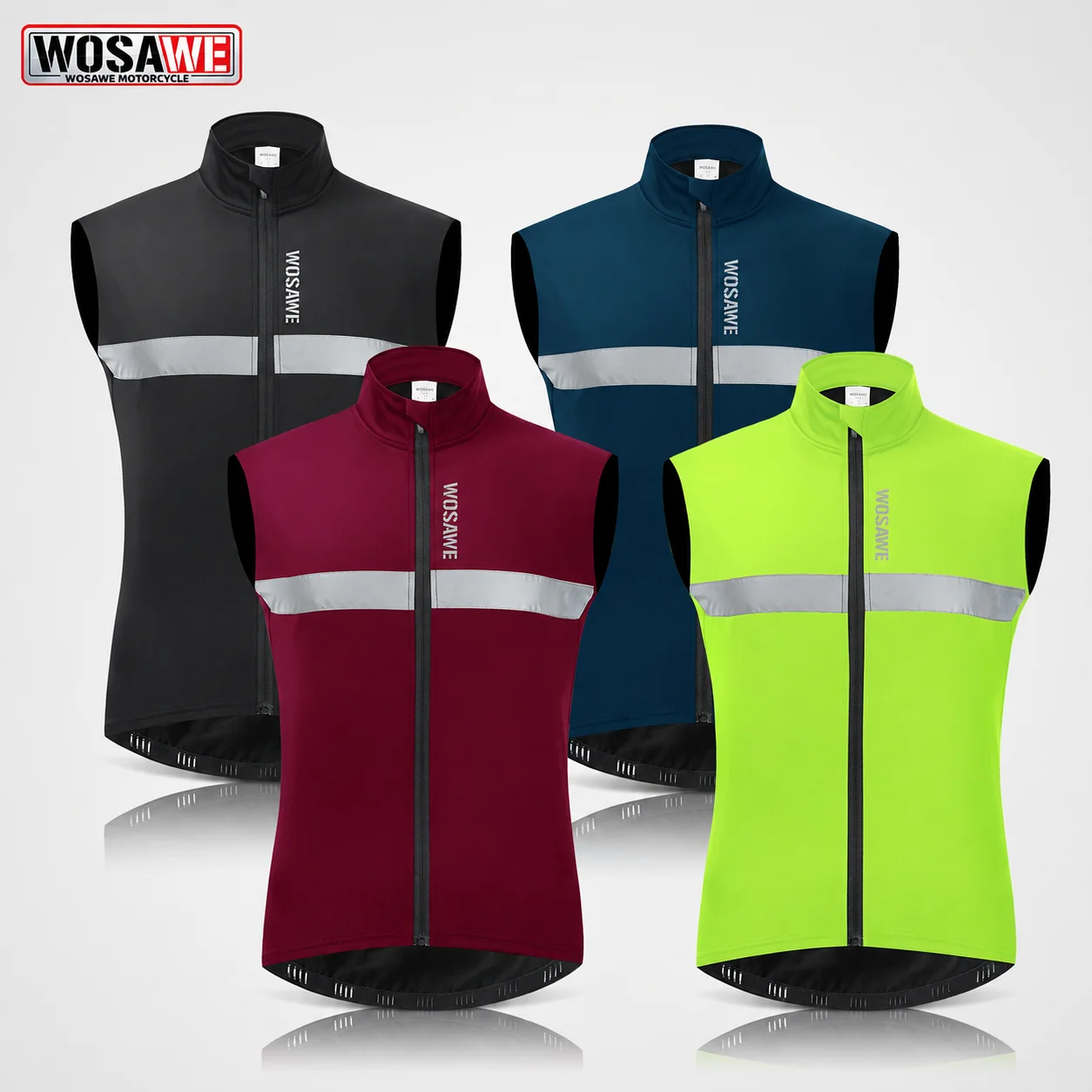 Reflective Vest Cycling - WOSAWE Men Cycling Vest Winter Warm