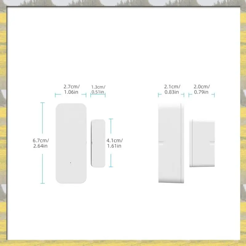 2025 New Home Security Smart Window And Door Sensor With WIFI TUYA, Wireless Door Open/Closed Alarm System