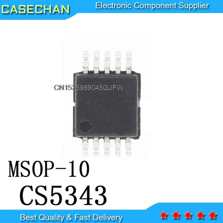 

10PCS New and Original CS5343-CZZ 543C MSOP-10 Original New In Stock IC chip CS5343