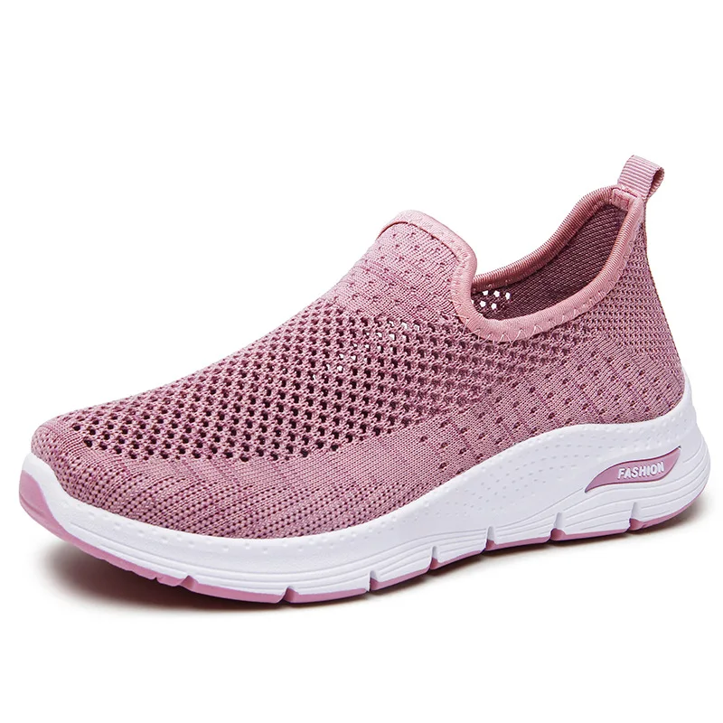 Summer Women Sneakers Breathable Mesh Shoe Female Footwear Soft Platform Shoes Woman Slip-ons Chunky Sneaker Flat Tenis Feminino