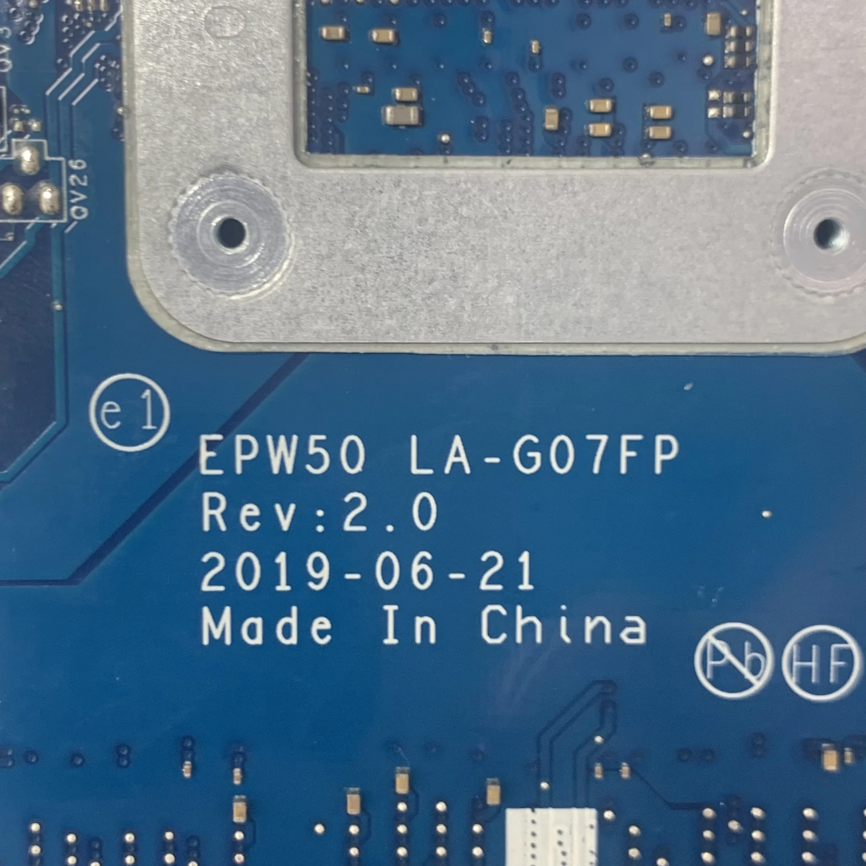

L68087-001 L68087-601 L68087-501 EPW50 LA-G07FP Mainboard For HP 15-DA 15T-DA Laptop Motherboard W/ SRGP5 I3-10110U CPU 100%Test