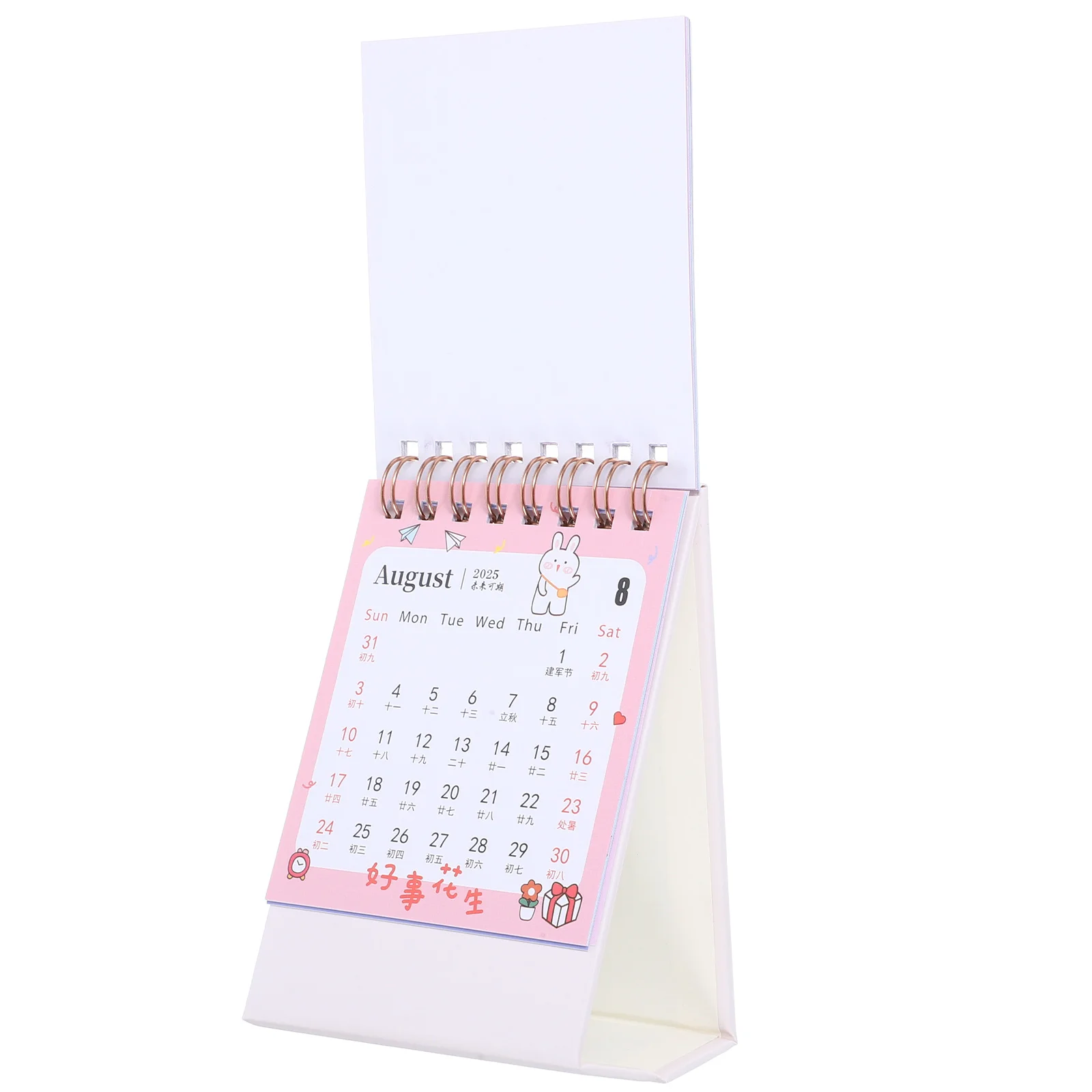 Desktop Calendar Planner Decor, Tabletop Flip, Professor Estético Desktop, 2025