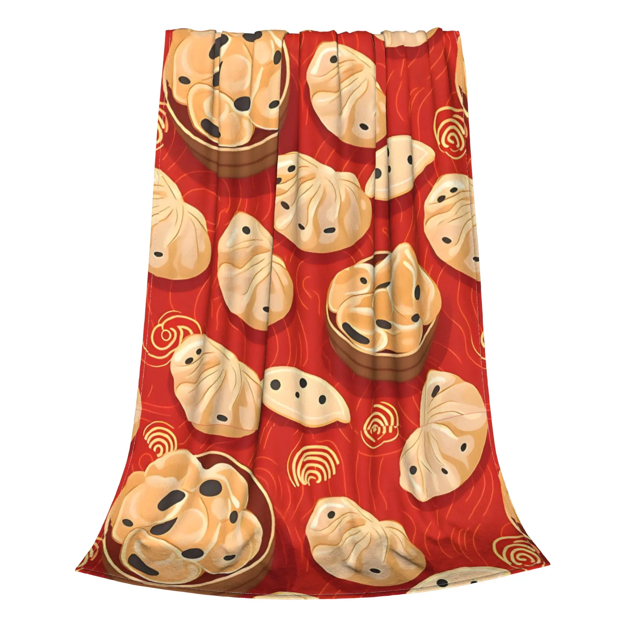 1PC Dumpling With A Savory Filling  Blanket Throw Super Cosy Plush Living Room Sofa