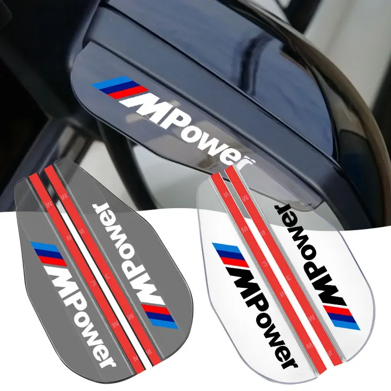 

For BMW M M1 M2 M3 M4 M5 M6 M7 M8 X1 X3 X5 E39 E46 E60 E90 F20 2PCS Car Rearview Mirror Eyebrow Rain Shade Rainproof Cover Visor