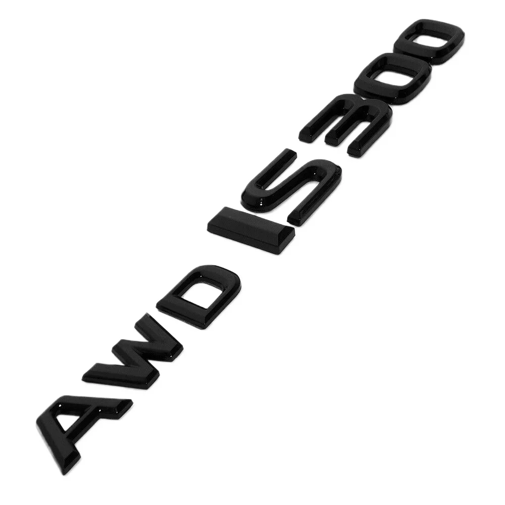 

For Lexus Trunk Gloss Black AWD IS 300 Letter Badge Emblem Car Replace F-Sport