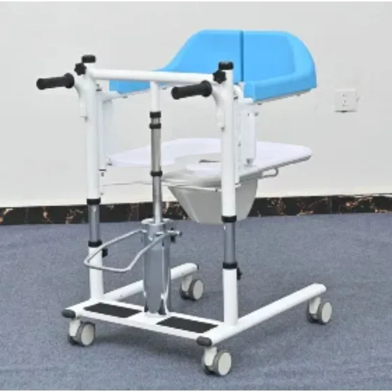 Máquina hidráulica de elevación y cambio para inodoro para personas mayores postradas en cama para ayudar a pacientes paralizados