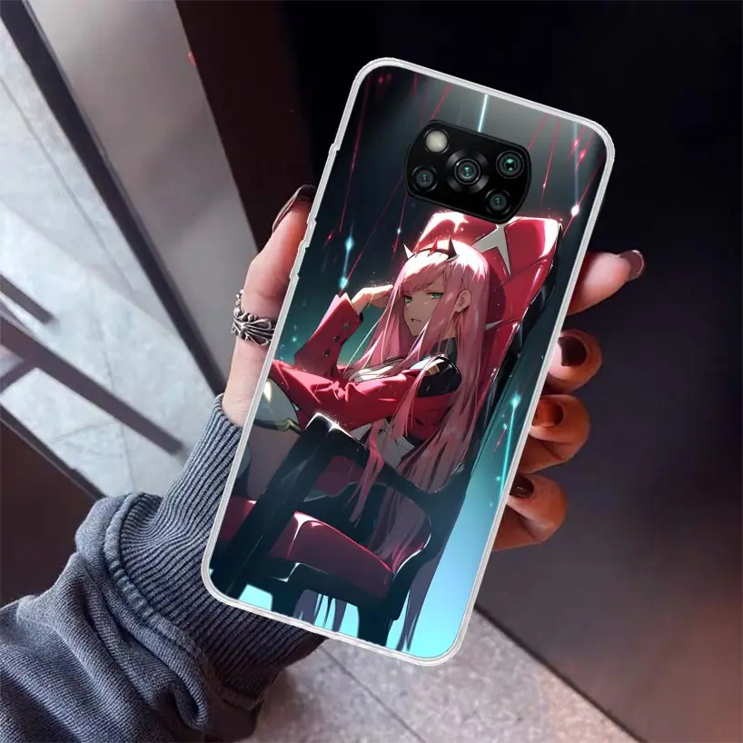 Darling In The FranXX Anime Phone Case for Xiaomi Poco X6 X5 X4 X3 Nfc F6 F5 Pro F4 Gt F3 F2 F1 M5S M4 M3 5G Soft Cover Print Fu