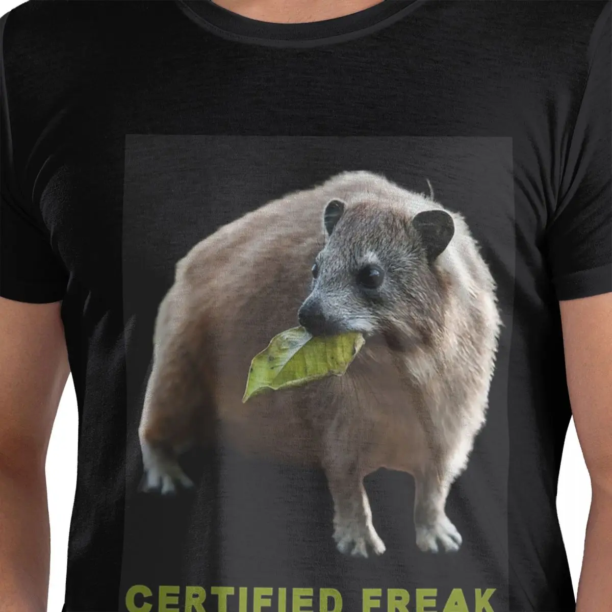 

Rock Hyrax фото сертифицированная Freak Vampire футболка из 100% хлопка мужские забавные футболки мужские с круглым вырезом с коротким рукавом S-6XL