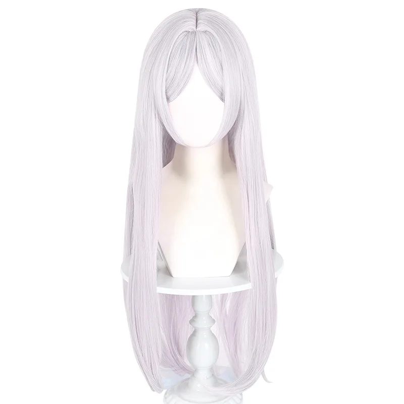 Wig Sintetis Garis Rambut Alami Cosplay Wig Tanpa Lem Bergelombang Panjang untuk Wanita Pesta Anime Serat Tahan Panas