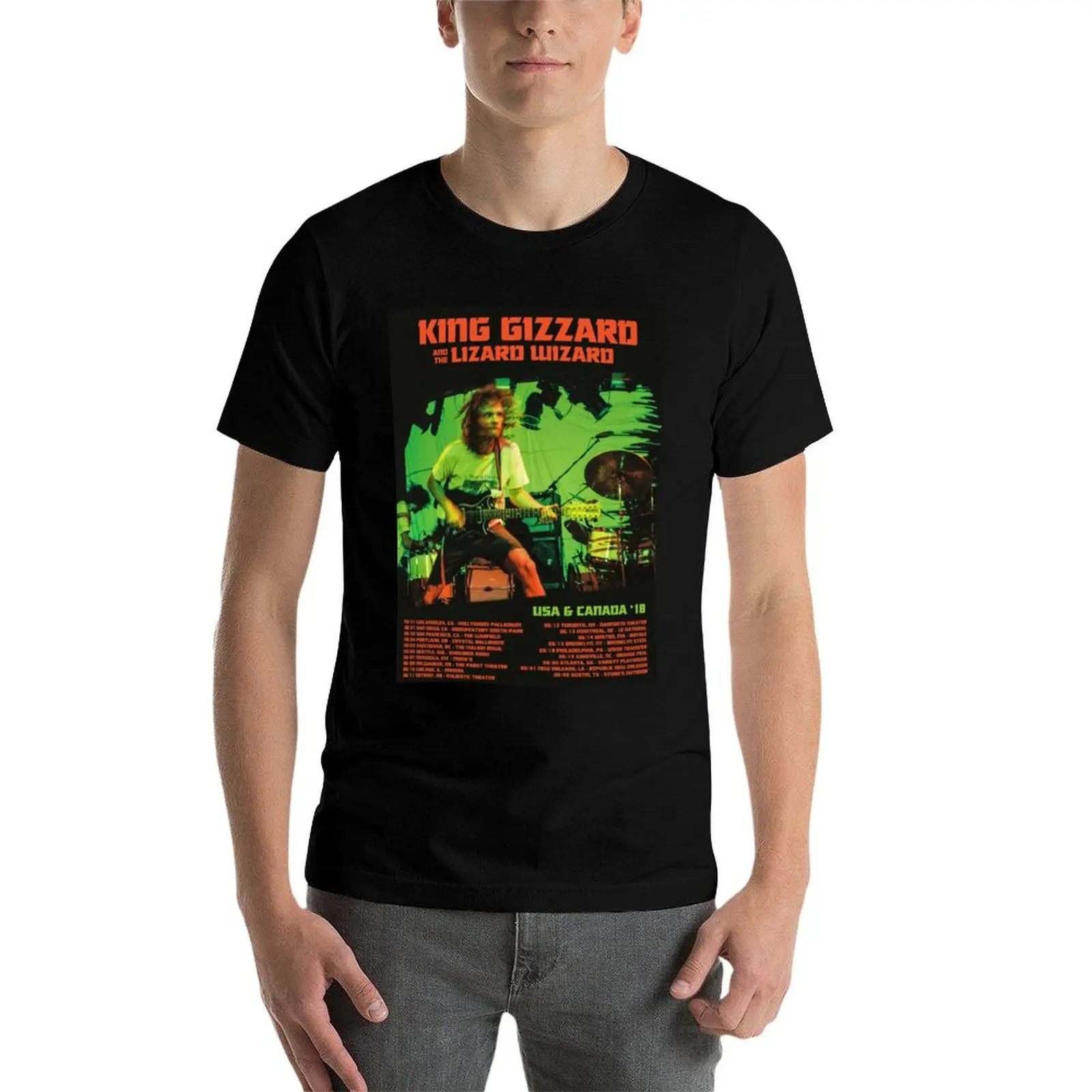 King Gizzard and the Lizard Wizard tour Poster T-Shirt Holiday Lightweight T-Shirt - view 4