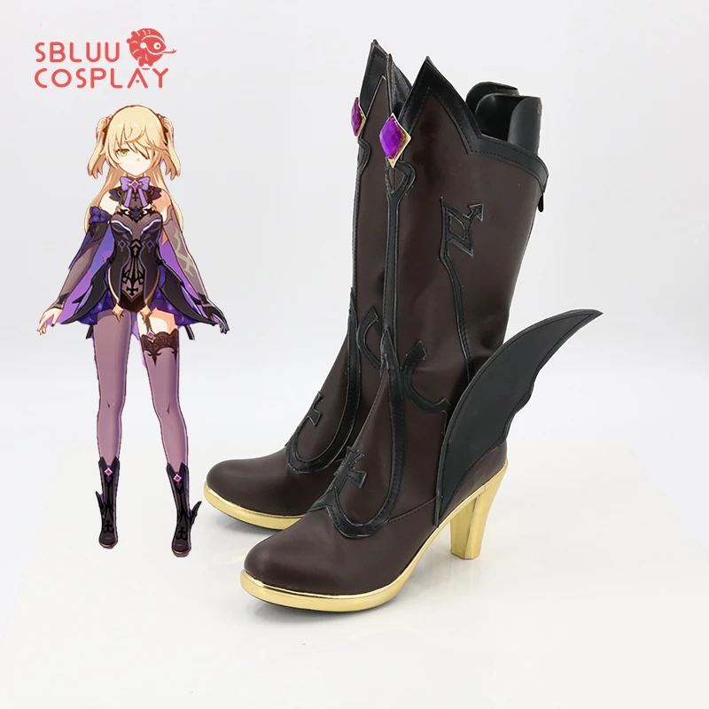 Genshin Impact Fischl Cosplay Shoes  Boots