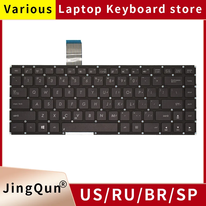 New EUA Russo SP BR Teclado Do Portátil Para ASUS K46V K46VM K46CB S46 S46C S46E A46 A46C S46 S46C S46E R405C S405C K46E E46C