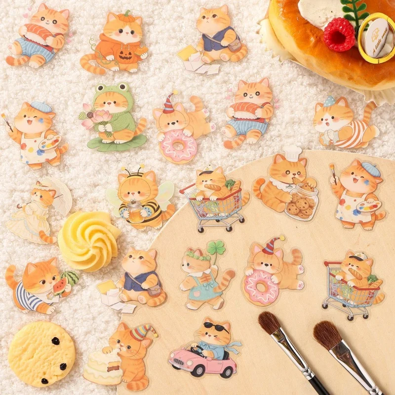 36pack/lot Kawaii Cat Stickers Cute Scrapbooking DIY Diary Decorative Stationery Sticker Album Stick Label