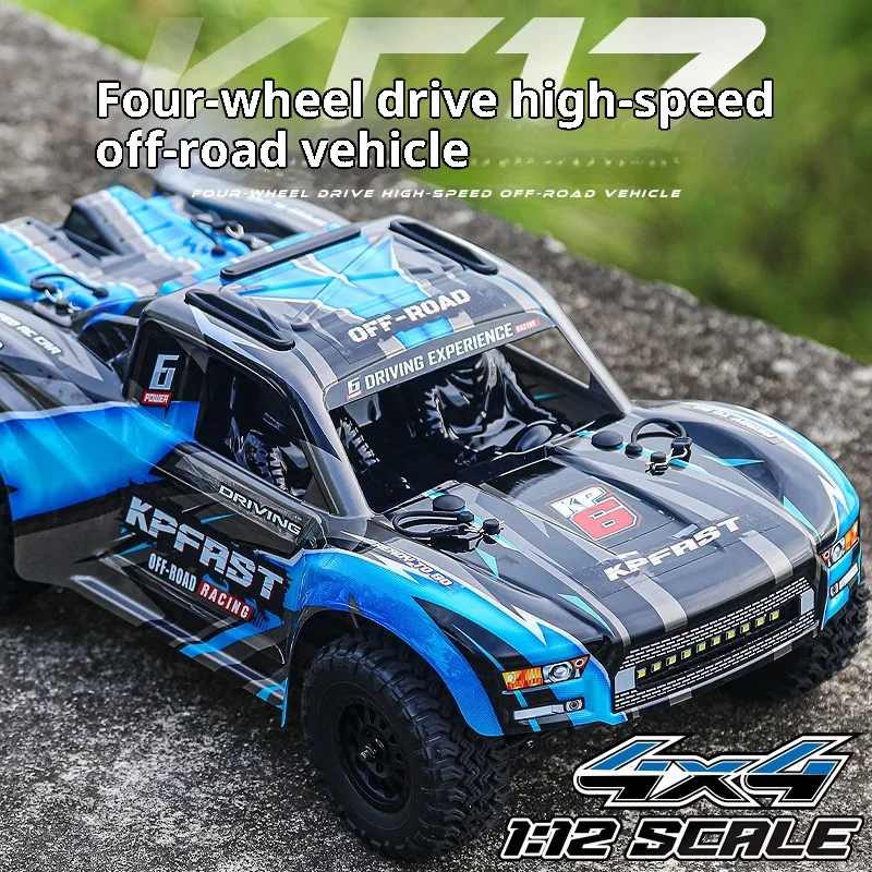 

KF17 Brushless Full-Scale 1:12 Short Course High-Speed RC Car: Four-Wheel Drive Toy Model with Fast Remote Control Toys