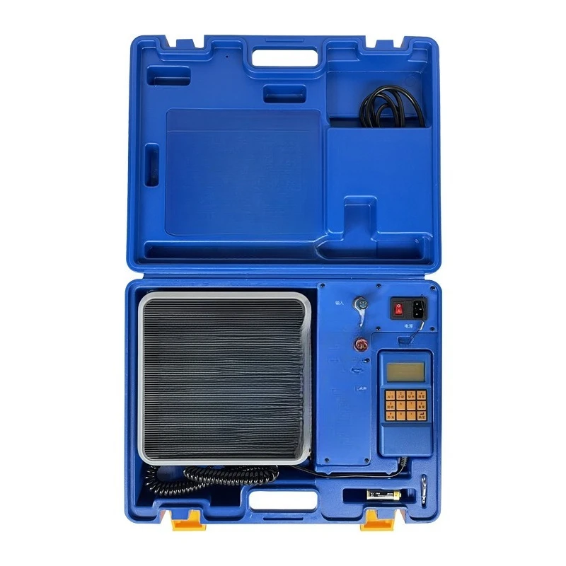 Báscula de líquido cuantitativa, báscula electrónica de refrigerante, báscula electrónica de fluoruro