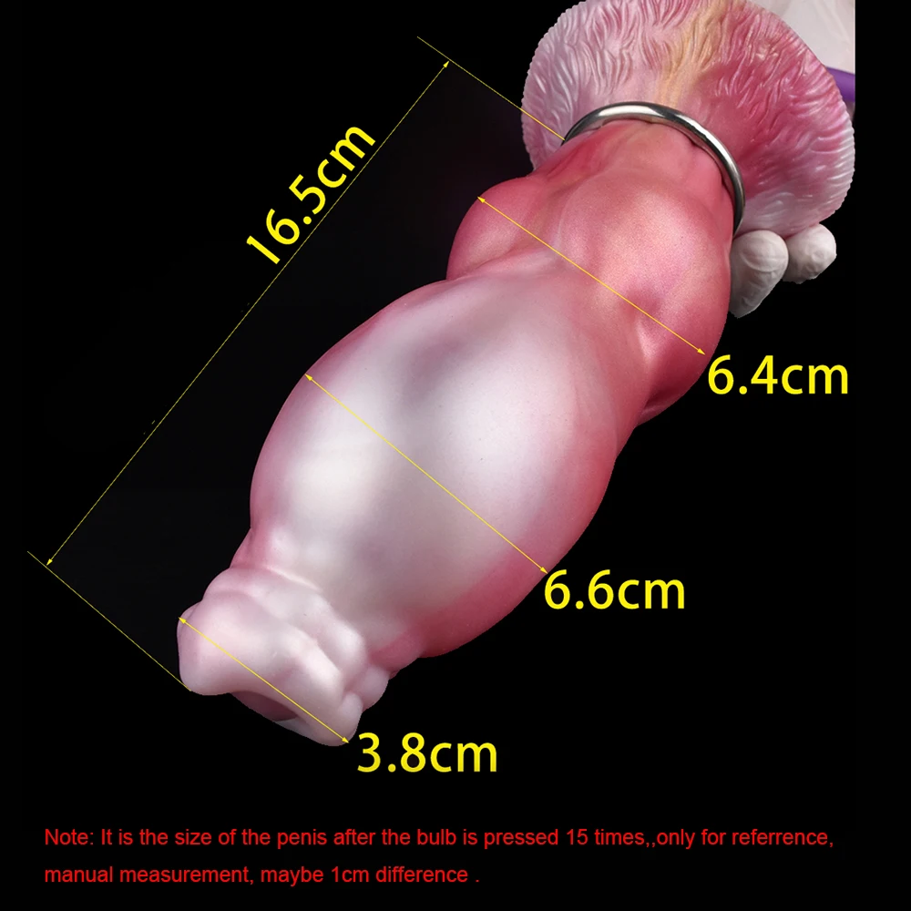 ELKKOST 실리콘 팽창식 판타지 말 딜도 항문 확장기 흡착기 포함 성인용 섹스토이 여성 남성 질 자극