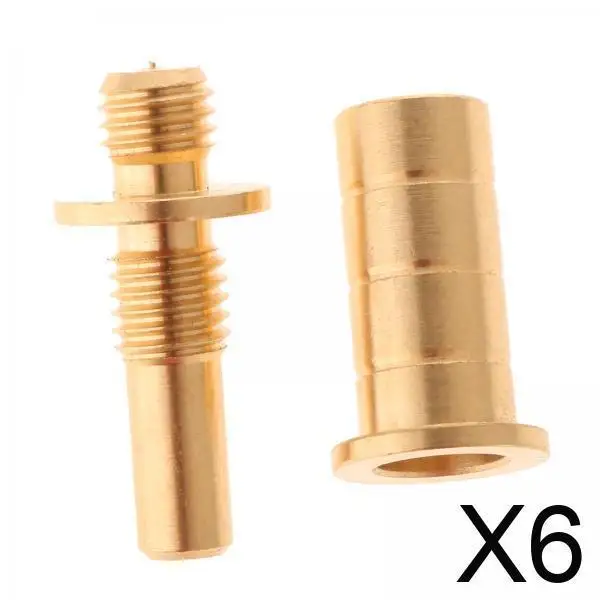 

6x Billiard Cue Joint Screw, Billiard Cue Extension Joint, Heavy Duty Billiard Extension Rod , Shaft Accessories,