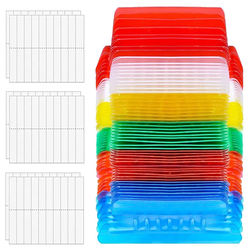 

L52A-240 Pcs 2 Inch Hanging Folder Tabs And 120 Grids Inserts For Quick Identification Of Hanging Files Hanging File Inserts