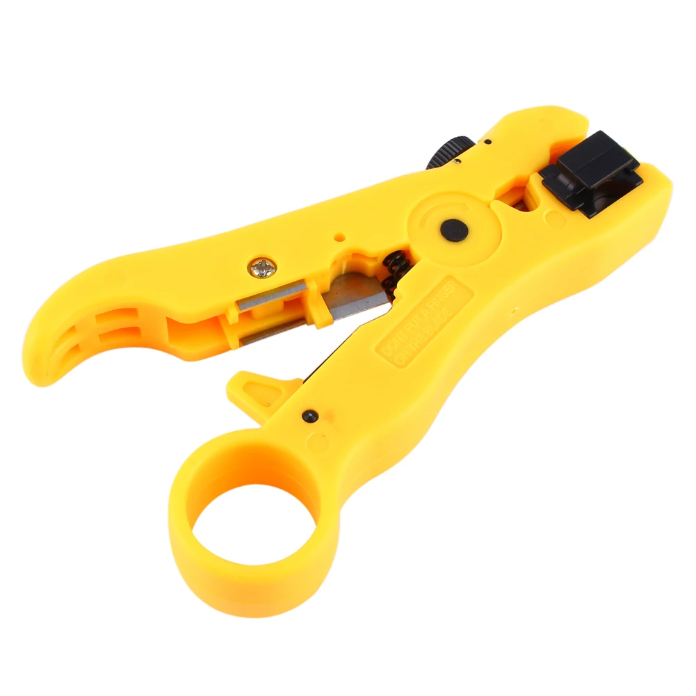 Wire Cutting Plier Rotary Coax Coaxial Cable Wire Cutter Stripper Wire Crimper Adjustable Stripping Blade Cable Cutter Tools view 3