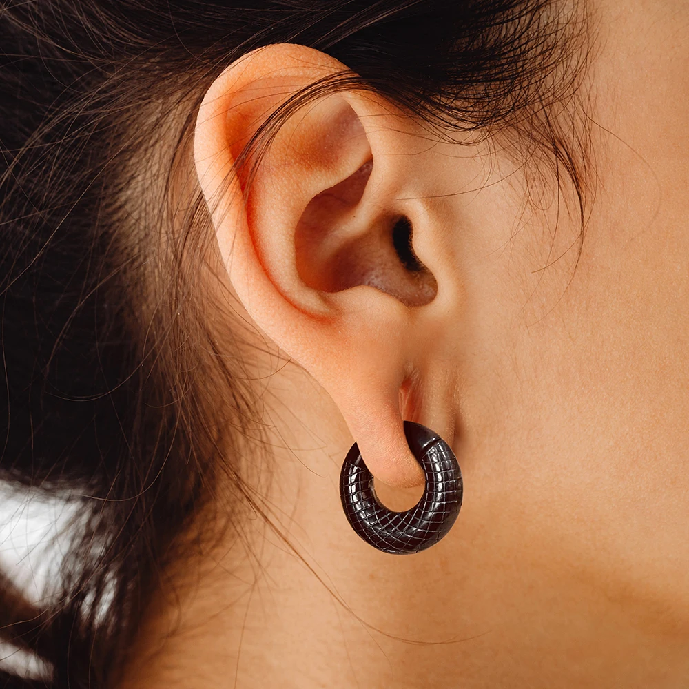 Giga 6mm Ear Hoop Stretcher Weights for Stretched Ears, 2g Stainless Steel 316L Ear Plugs Hanger Expander Body Piercing Jewelry