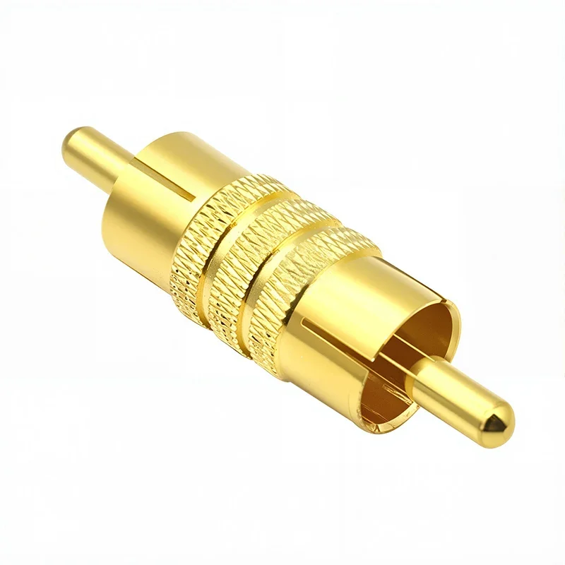 5 piezas conector macho a doble hembra RCA enchufe de loto, toma RCA hembra, adaptador de audio de 3 hembras para cable de video 5