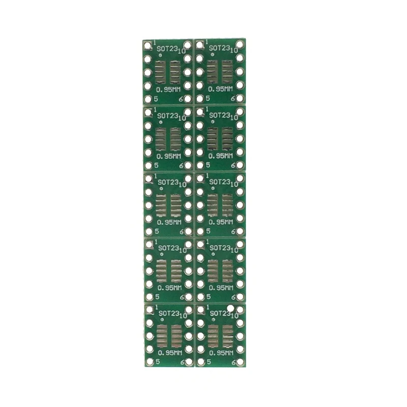 Sot23 msop10 sop10パッチからdip10アダプター0.5/0.95mm間隔両面