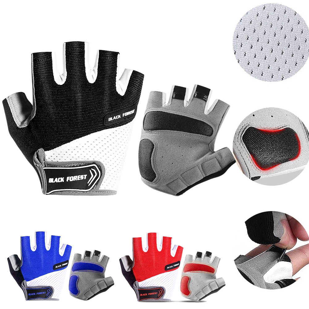 

Shockproof GEL Pad Cycling Gloves Half Finger Sport Gloves Men Women Summer Bicycle Gym Fitness Gloves MTB Gloves