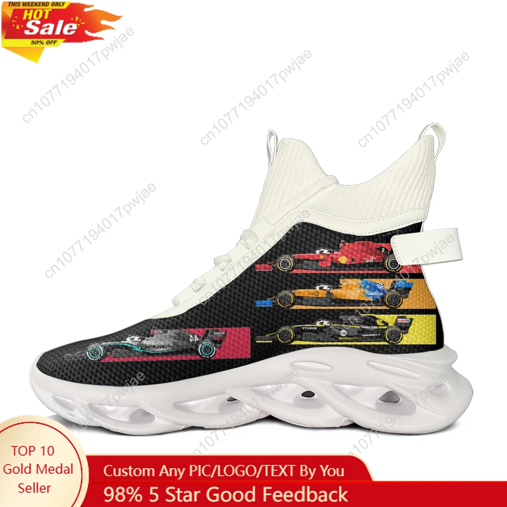 

One Racer Lando Norris Racing pattern High Top Flats Sneakers Mens Womens Hiking Running Sneakers