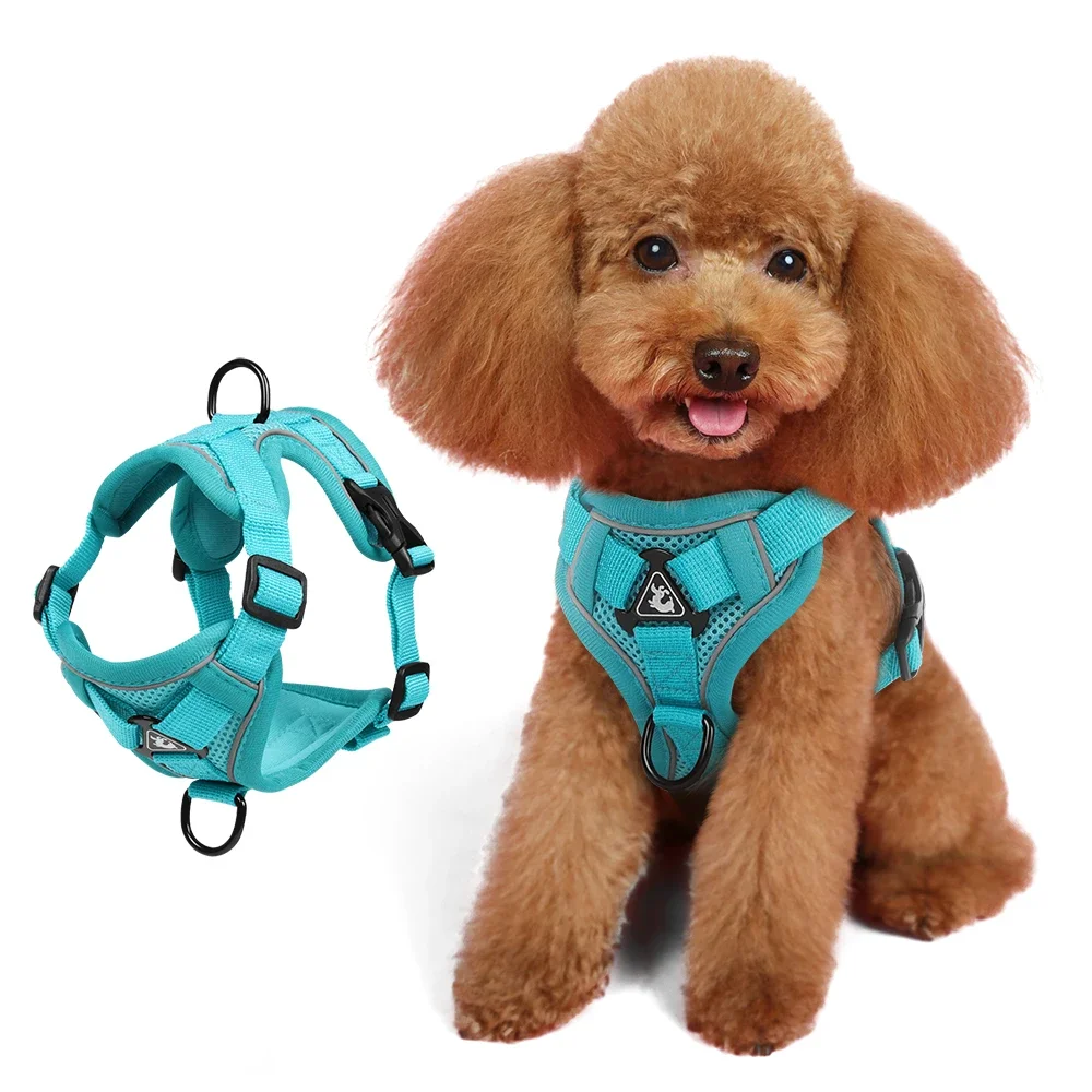 

Dog harness leash fordogs garment for dog cat harness reflective breathable and anti-shake Puppy lead