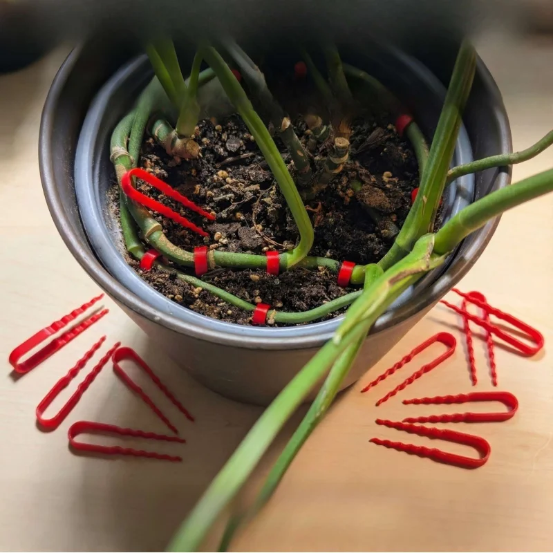 Plant Stem Ground Fixing Pins Heavy Duty Garden Stakes Secure Plant Support Anchors for Outdoor Gardening Lawn Care