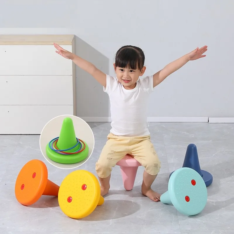 Children's Balance Chair Single Corner Stool Footstool Sensory Integration Training Equipment Toys For Boys And Girls Toy Gifts